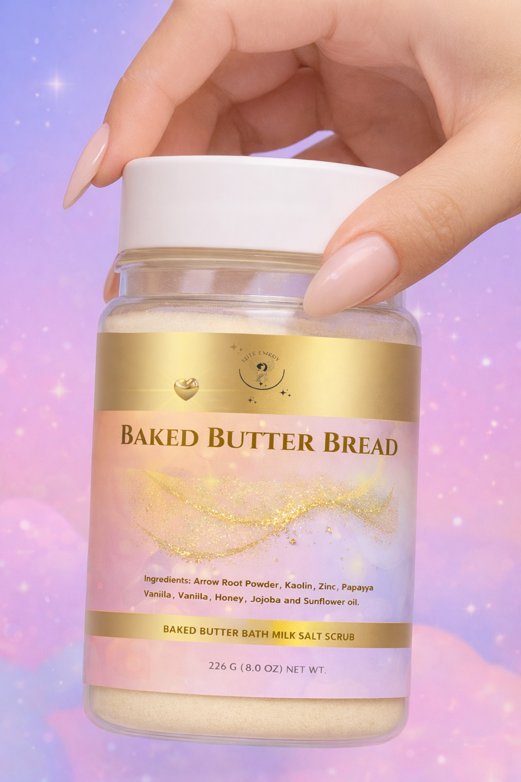 Baked Buttery Bubbly Bath Milk Scented  Powder