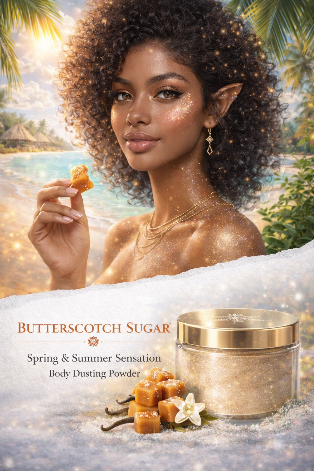 Buttery Elite Sensations Rose Gold Premium Label Dusting  Powder | Comfort Scented Sensations