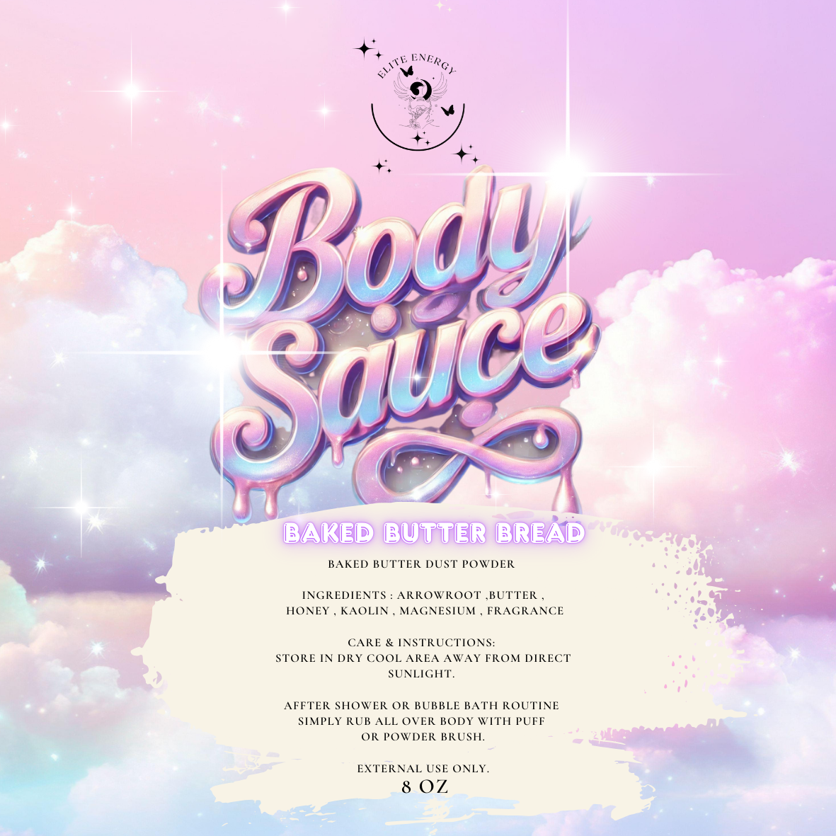 Baked Buttery Bubbly Bath Milk Scented  Powder